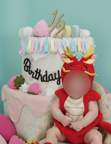 half birthday photo